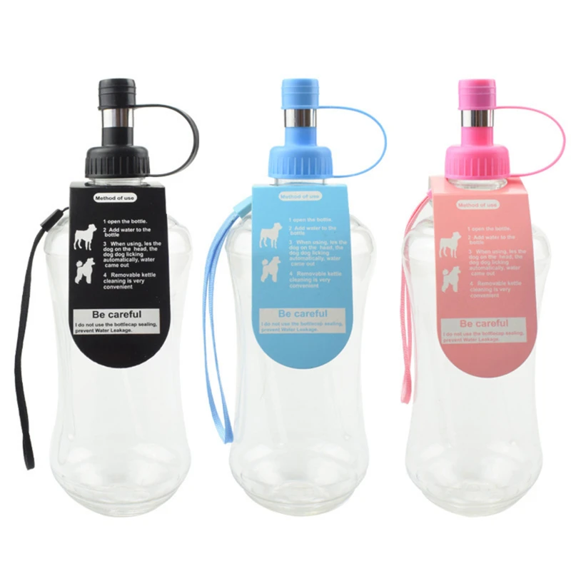 Pet Water Feeder Bottle Portable Outdoor Travel Water Bottle With Hook Water Bottle With Spout For Connecting To Water Bottle