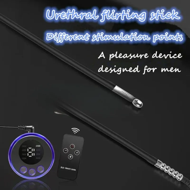 Stymulacja elektryczna cewki moczowej brzmiąca wkładka metalowa wtyczka męska Dilator Shock masturbacja masaż prostaty oko konia pręt Sex zabawki