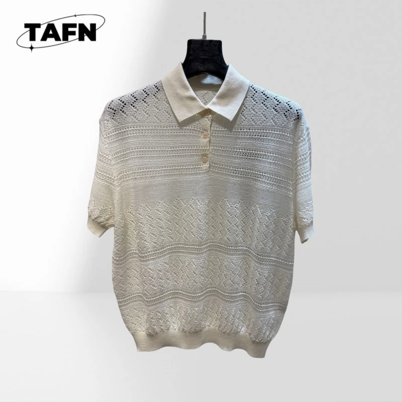 Women Knit Shirt 20% Silk 80% Wool Short Sleeve Sweater Lightweight Breathable Elegant Summer Top BE0620