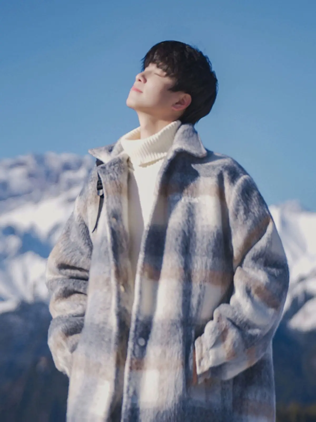 

Асимметричные мужские шаровары из шерстяной смеси с удлиненным поясом, сохраняющие тепло