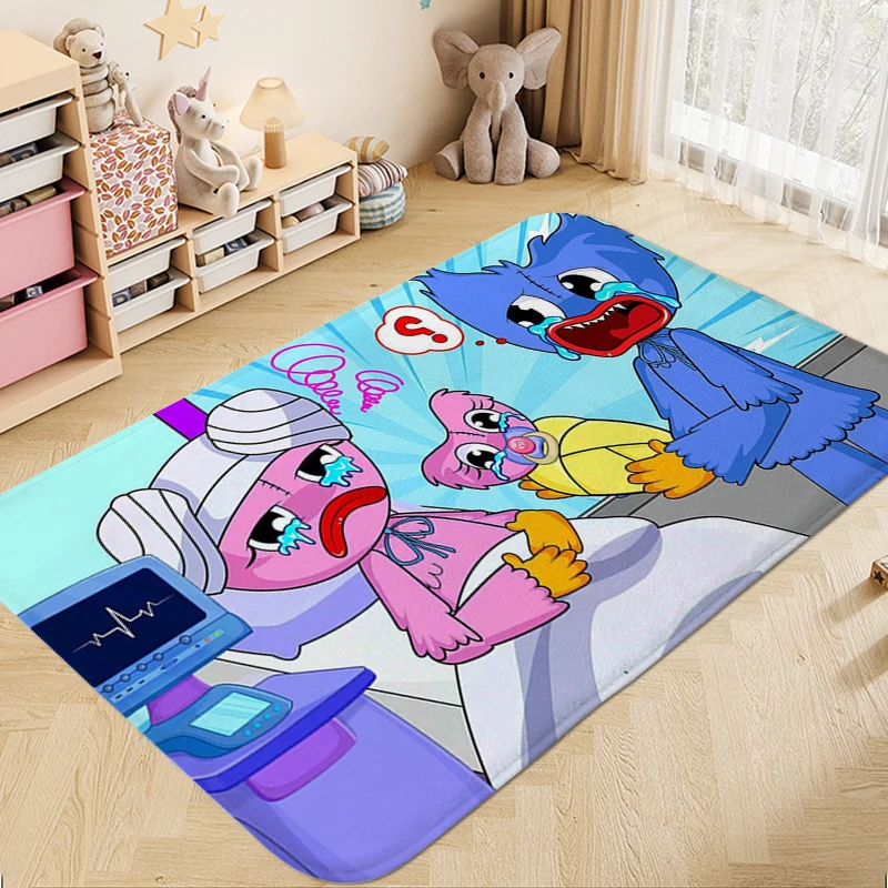 

Washable Non-slip Rug A-Huggy Wuggys Aesthetic Kitchen Treadmill Rugs Room Carpet Home Entrance Mats Children's Bedroom Carpet