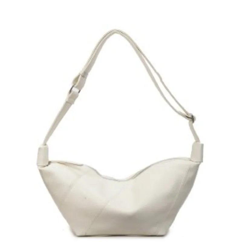 Minimalist Elegant Diaper Bags: Women's Luxury Leather Crossbody Bag, Simple Vintage Fashionable Large Capacity Commuter Tote