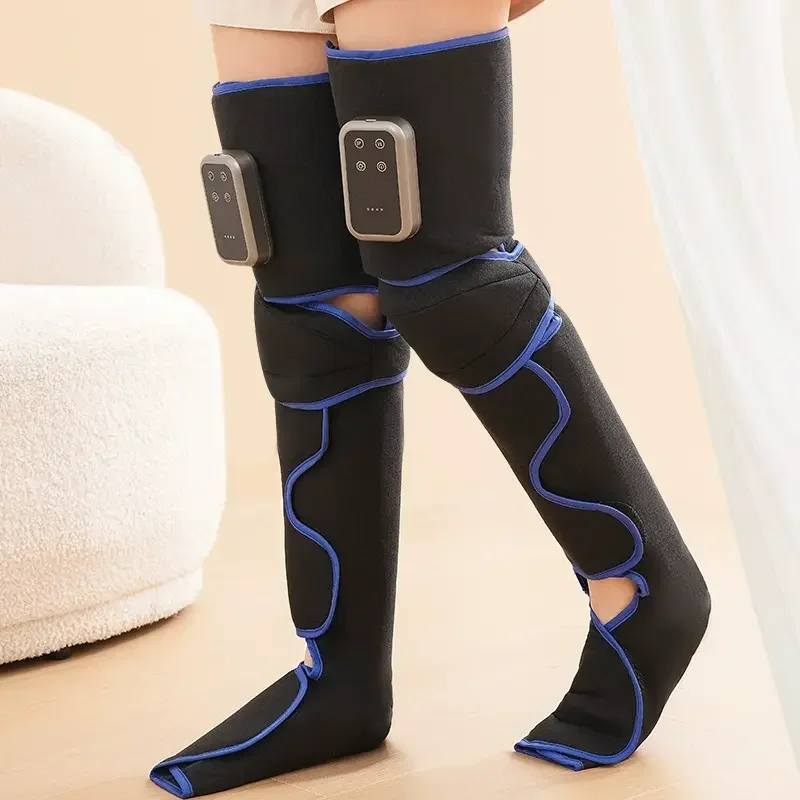 

Wireless Air Compression Leg Massager Boots TypeC Rechargeable with Heating Function for Calf & Foot Pain Relief Muscle Recovery