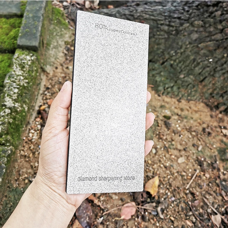 Piedra de afilar de diamante, piedra afiladora de cuchillos de cocina con almohadilla antideslizante de esponja, piedras húmedas para afilar, 1 ud.