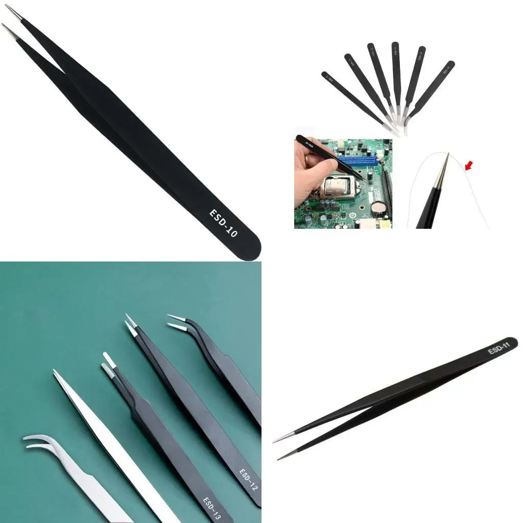 

Y1UD Industrial Anti-static Tweezers For Electronics Soldering Maintenance Hand Tools
