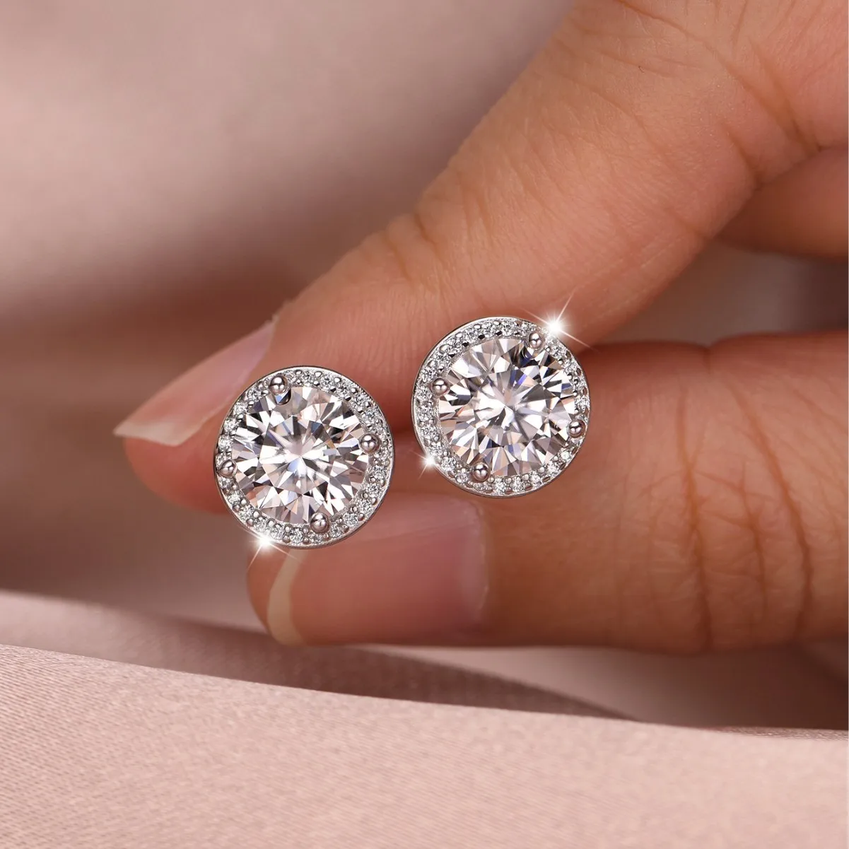 925 Sterling Silver Earrings Women Sparkling Zirconium Long shaped Hoop Earring For Anniversary Wedding Jewelry Silver