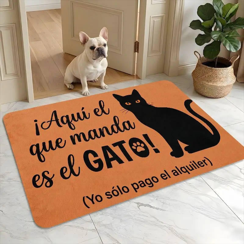 Funny Cat Owner Doormat 