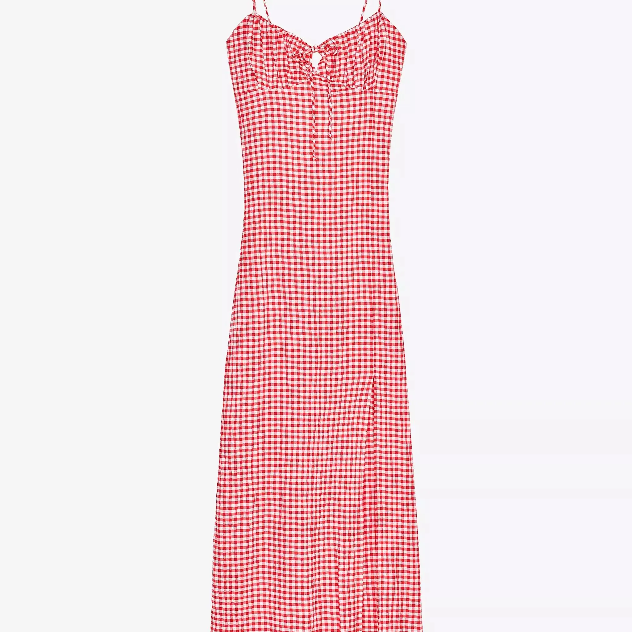 

Vichy id Длинная юбка-трапеция миди Dr Bal с высокой талией, полиэфирное волокно, застежка-молния Ci Walk Commute Sle, весна 2025 г.