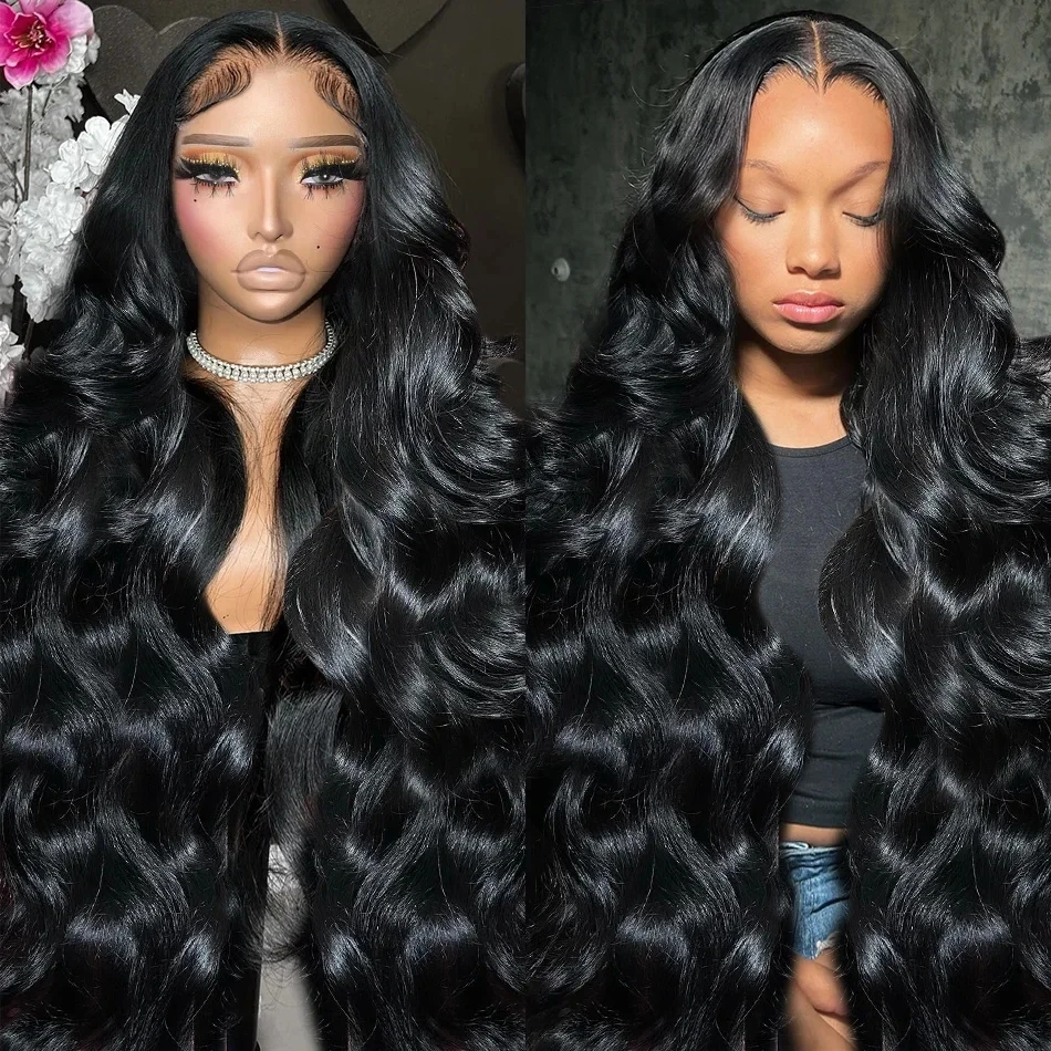 30 Inch Body Wave 13x6 HD Transparent Lace Front Wig For Women 250% Brazilian Remy 13x4 Lace Frontal Human Hair Wigs