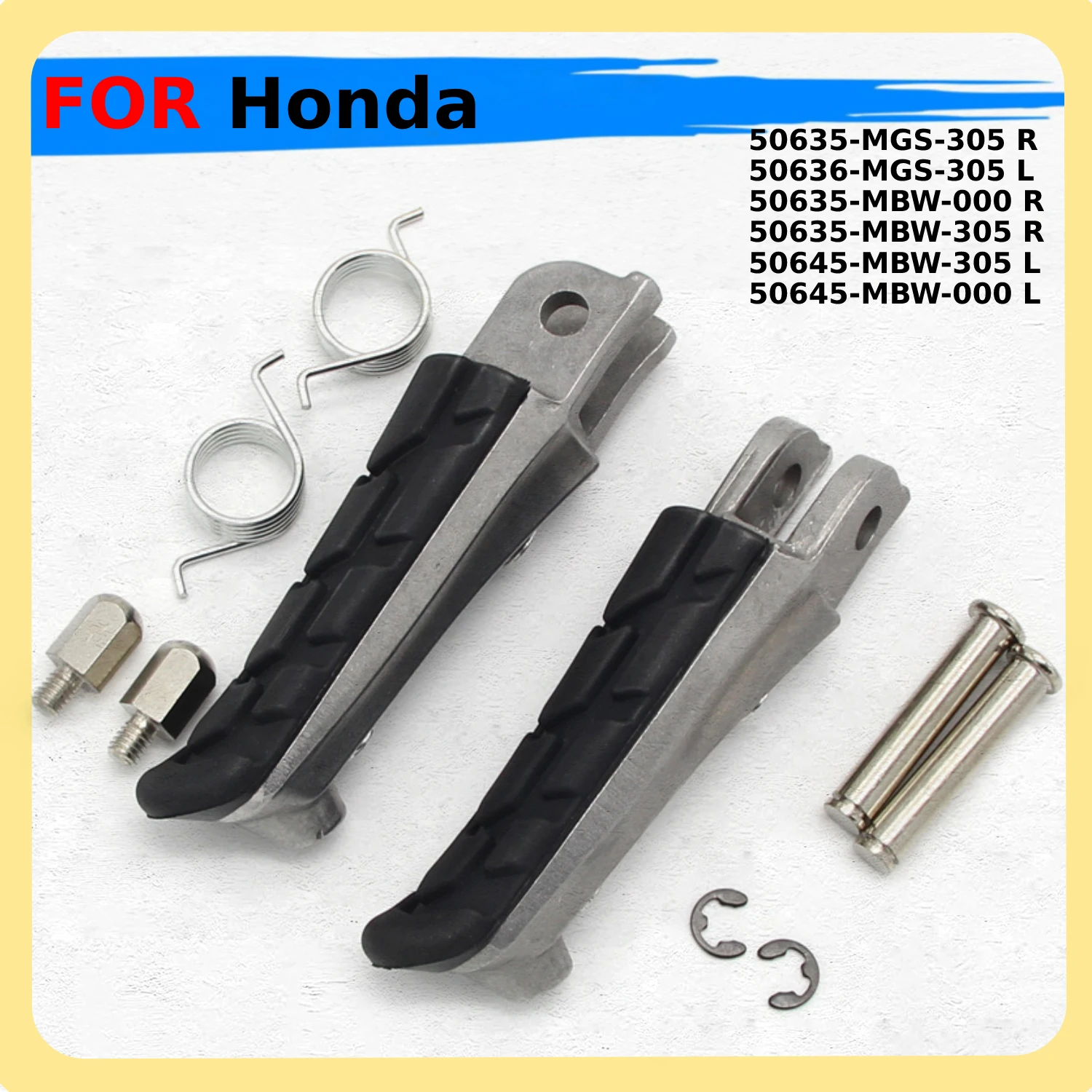 Motorcycle Footrests Forward Foot Pegs For Honda Hornet 600 250 VFR1200F CBR600F CBR600F4i CBR600F4 CBR600 CBR600FS CB600F CB400