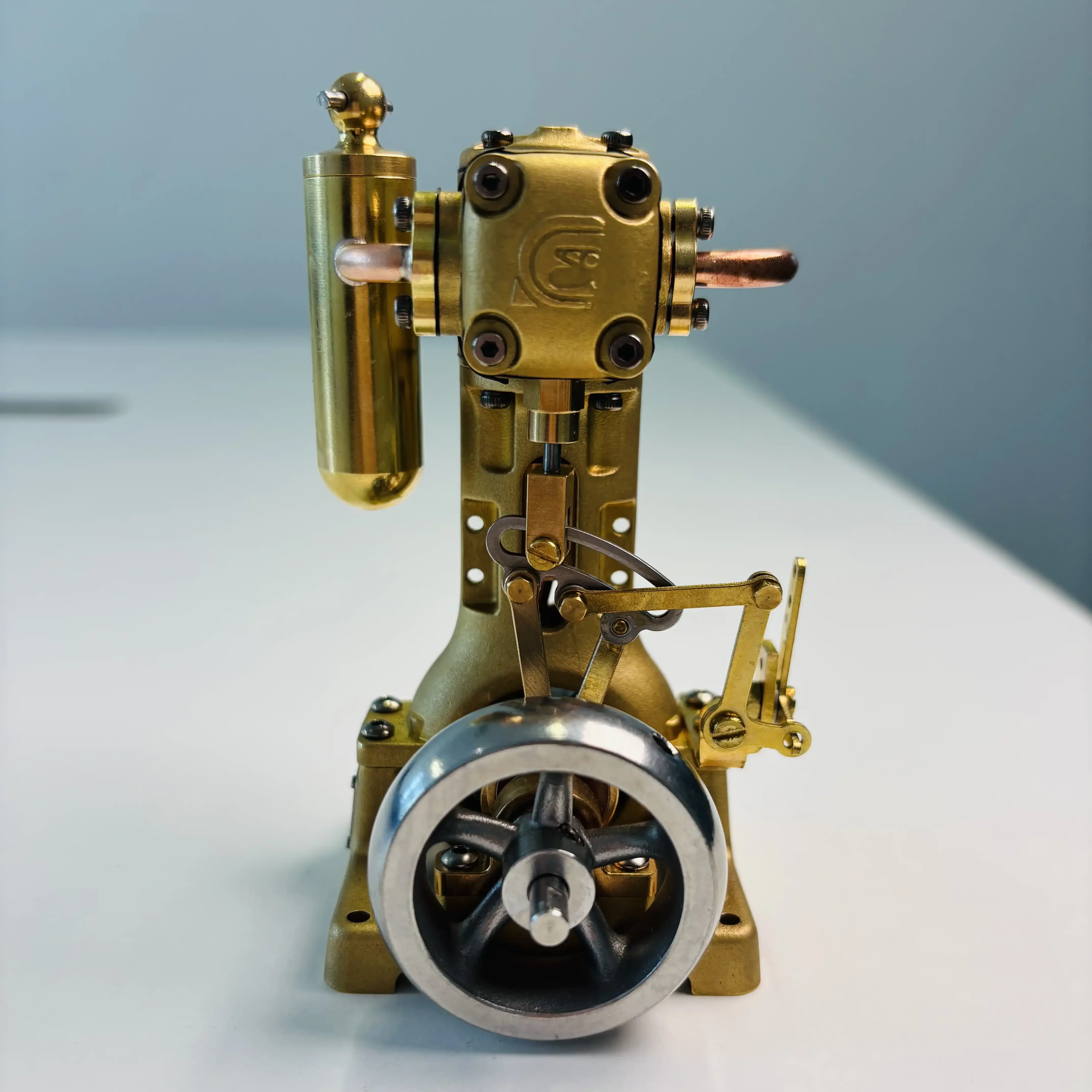 RW B1 Single Loop Steam Engine Retro Steam Heating Boiler Model Steamship Drive Engine Stirling Metal Engine Ornament Gift