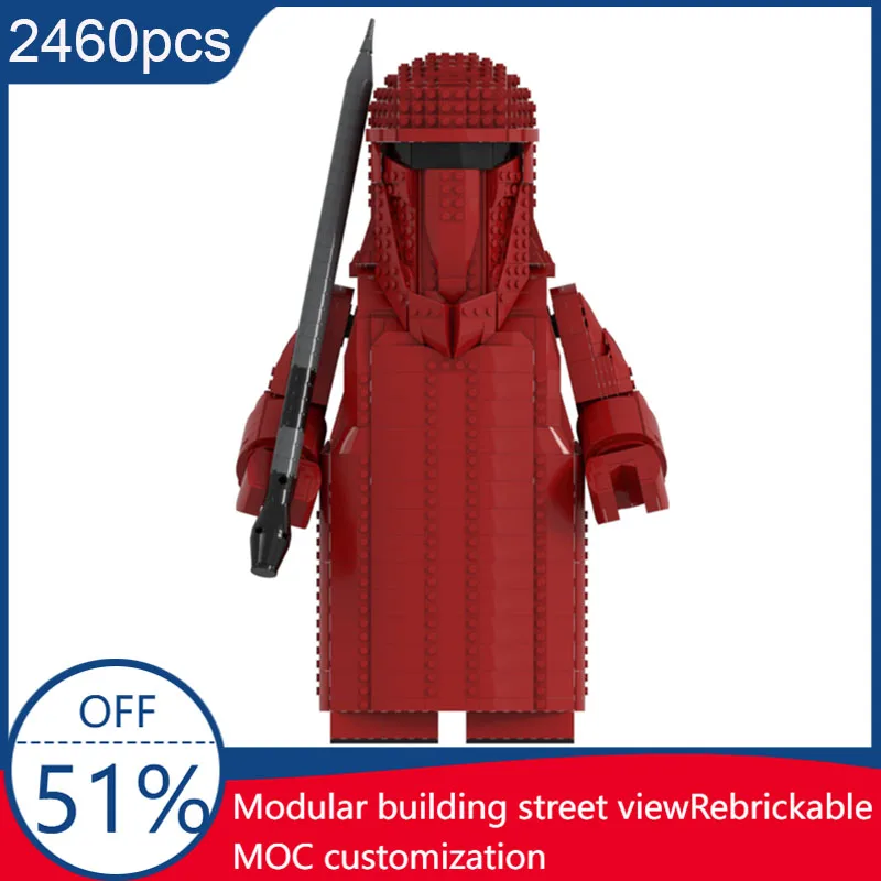 

2460Pcs MOC Space Helmet Series Imperial Royal Guard Megafigure Model Custom Puzzle Technology DIY Creative Assembly Toys Gifts