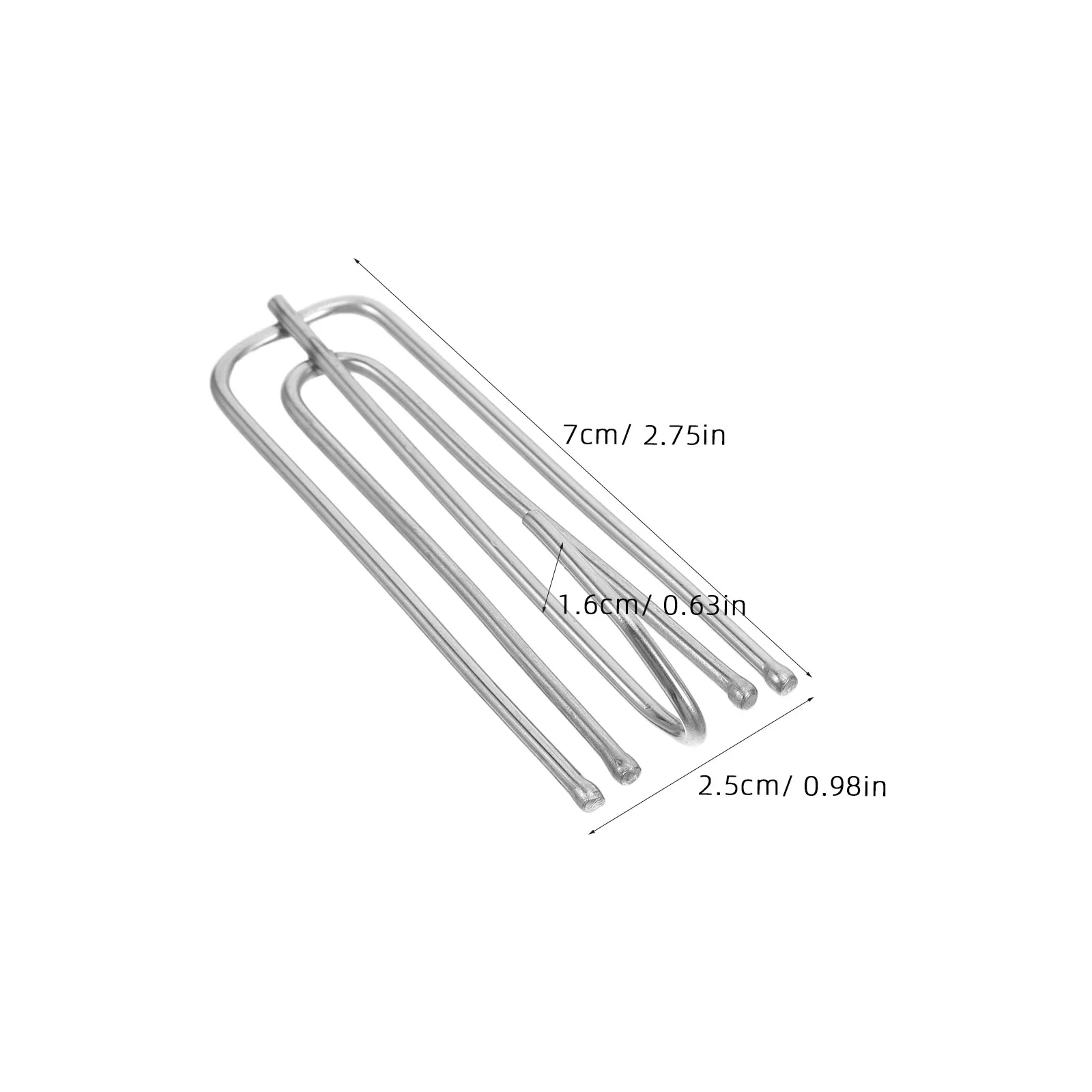 40Pcs Metal Curtain Hooks Stainless Steel Pinch Pleat Four Prong Heavy Duty Drapery Hooks Window Curtain Hardware for Home