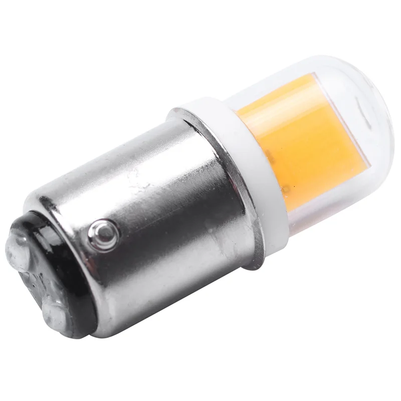 

ABUP-5X BA15D LED Light Bulb 3W 110V 220V AC Non-Dimming 300 Lumens COB 1511 LED Lamp For Chandelier Sewing(Warm White)