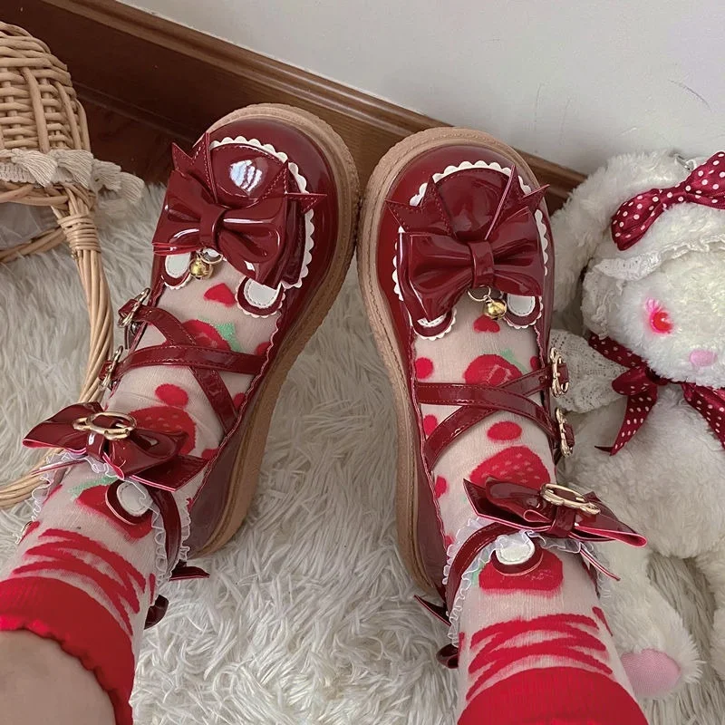 

Lolita Shoes Gothic Lolita Platform Shoes Goth Mary Jane Shoes JK Uniform Shoes COSPLAY COSTUM Summer Shoes for Women