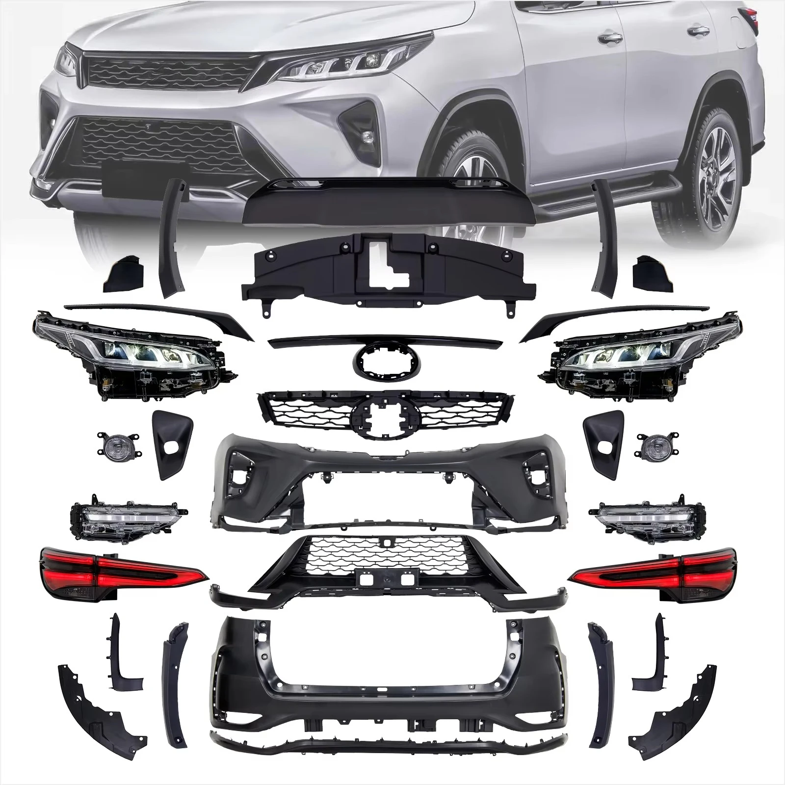 

Горячие продажи комплектов для переоборудования Bodykit для Fortuner Body Kit для Fortuner