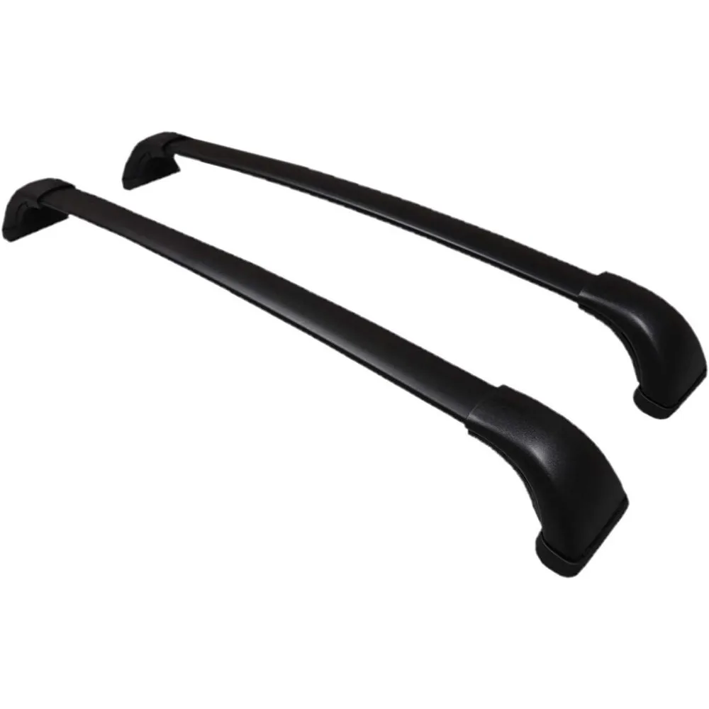 純正ハイランダー ルーフラック クロスバー セット PT278-48170 2つの黒いクロスバー。 2014-2019 ハイランダー XLE、リミテッド & SE