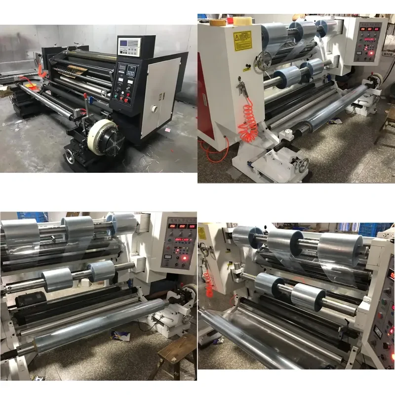 Computerized 1300mm Plastic Film BOPP Pet Roll Slitting Rewinding Machine