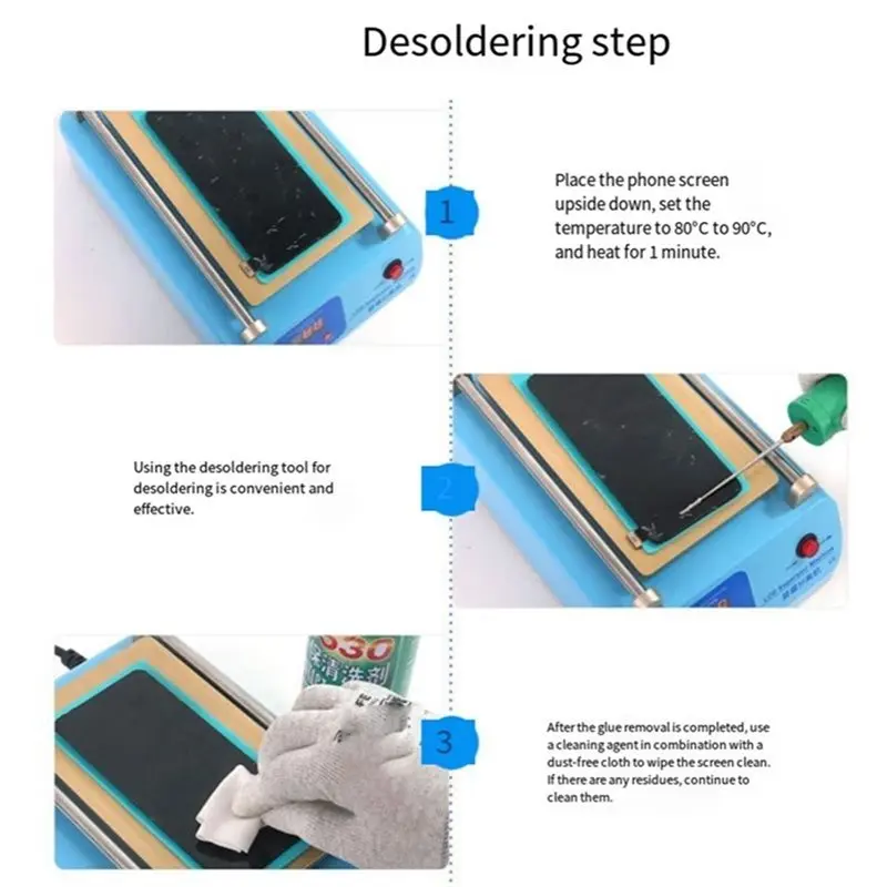 AT93-فاصل شاشة الهاتف يدعم فصل شاشة LCD أقل من 8 بوصات لدرجة الحرارة المعدلة من 50 إلى 130 ° C الولايات المتحدة التوصيل #4