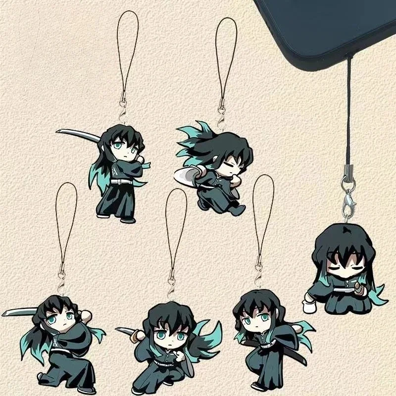 

Demon Slayers Cartoon Character Peripheral Acrylic Mobile Phone Charms Stylish High Appearance Level Phone Straps & Bag