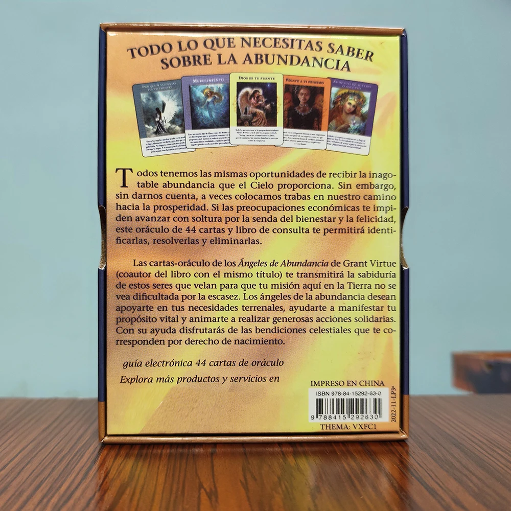original size High quality Rugged Spanish Deck Angels of Abundance Oracle Cards A 44-Card Deck