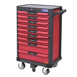 9 Drawer Tool Cart Trolley Cold Rolled Steel Car Repairing Workshop Craftsman Tool Cabinet Garage Storage Boxes