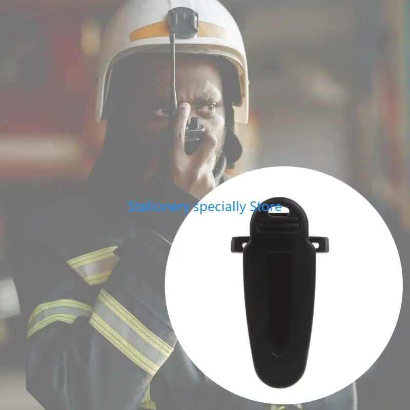 

P0RB Пластиковый ремень зажигания портативная прогулка для разговора по ремню зажима черные ремни для TK3360