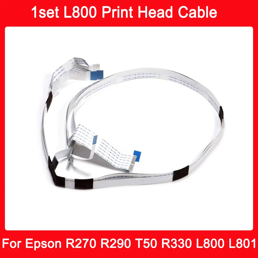

1set L800 Print Head Cable Printhead Cable for Epson R290 R295 R330 R280 R285 L800 L801 L805 L810 L850 T50 P50 T59 A50 RX585