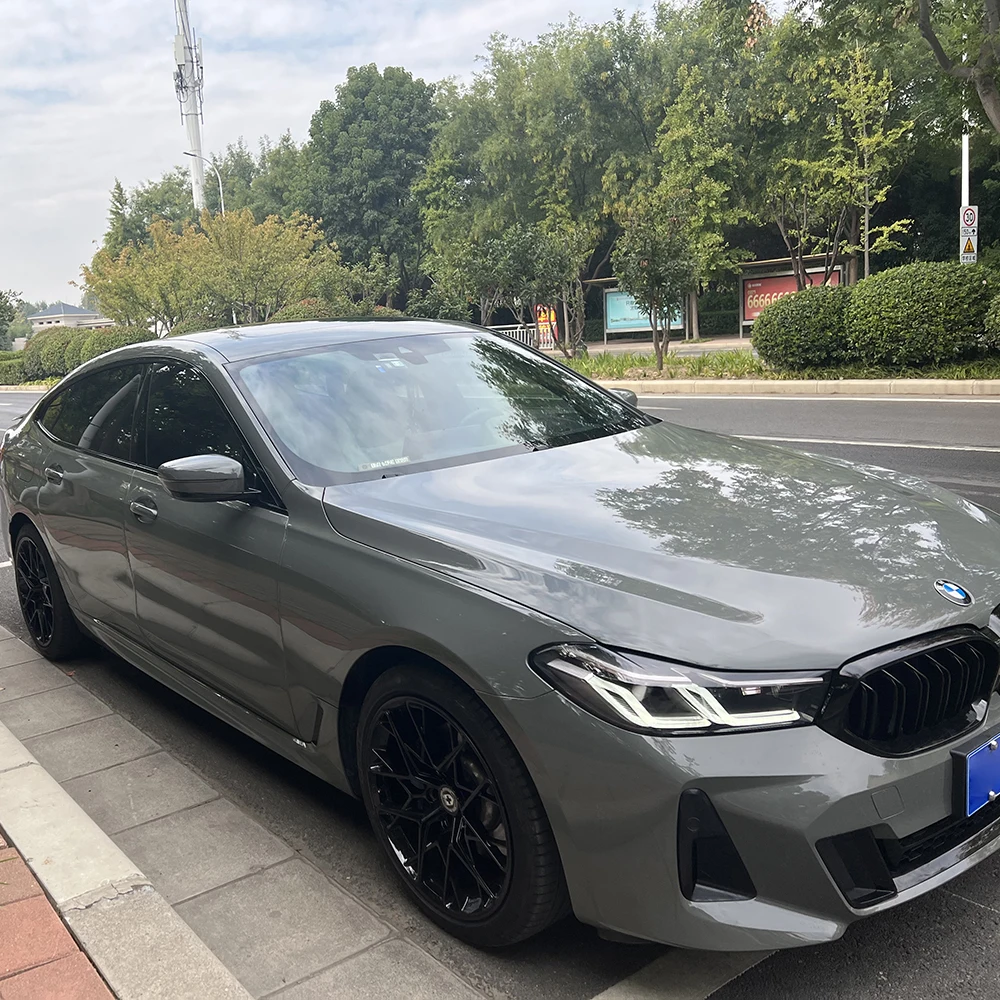Wrapmaster 7,5 mil Color TPU PPF Anti-amarillado pintura de coche película protectora a prueba de rayos UV TPU brillante Nardo gris TPU-D2114