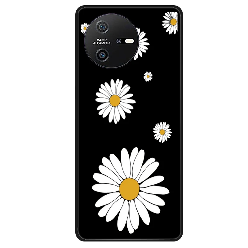 Oscal Tiger 12 케이스 Tiger12 블랙 귀여운 팬더 커버 실리콘 소프트 백 케이스 Oscal Tiger 12 전화 케이스 보호 쉘