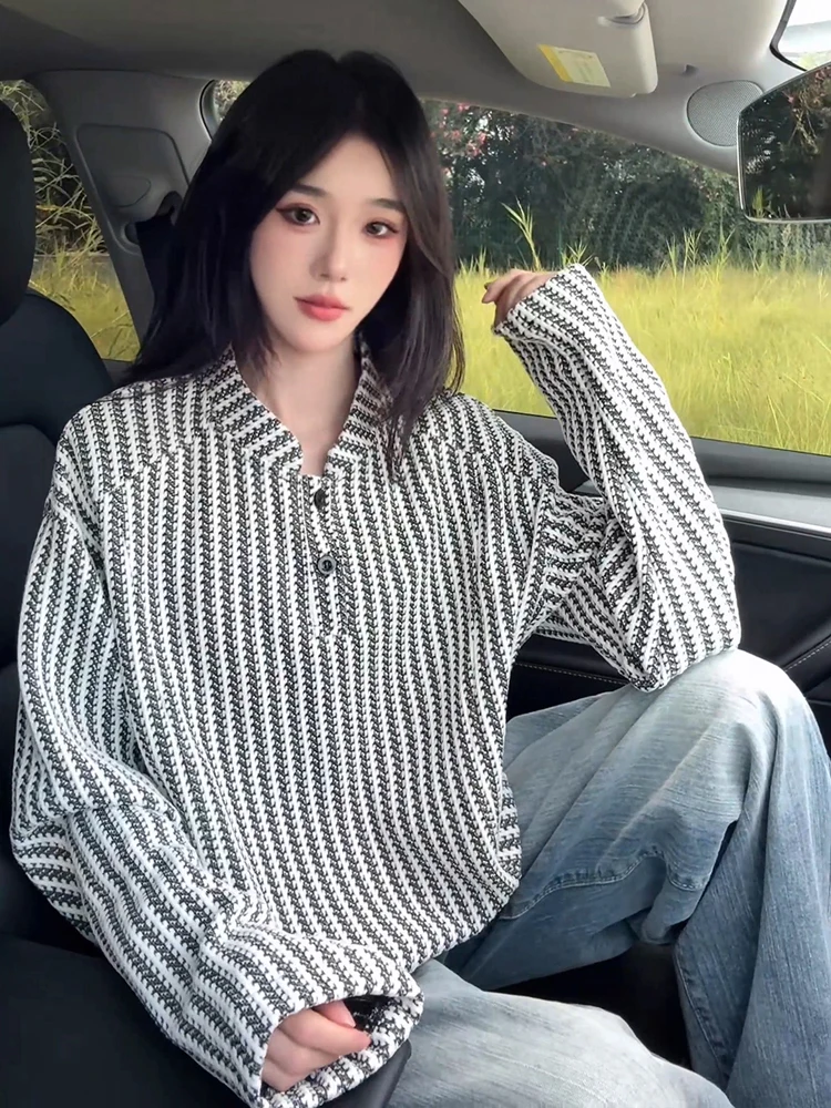 تي شيرت رجالي بقلنسوة من American Sle طويل Sve للخريف بتصميم منقوش ثقيل الوزن بطبقة أساسية كاجوال مريح من البوليستر...