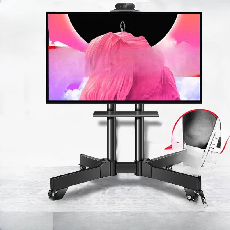 Universal TV floor stand rack computer monitor all-in-one display