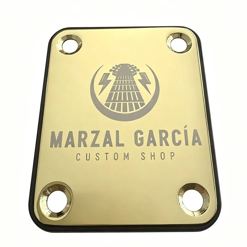 Electric Guitar Neck Plate Logo Custom Shop - view 6