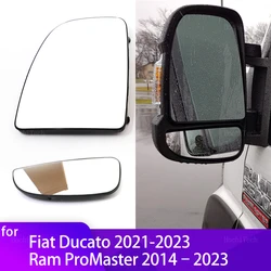 Left Right Wing Mirror Glass Heated Driver Passenger Side For Fiat Ducato 21-23 Ram ProMaster 2014-2023