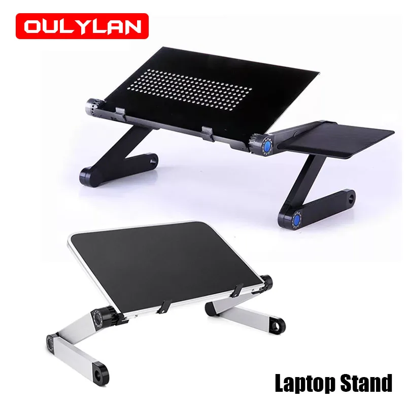 Imagem -03 - Oulylan-suporte Ajustável Dobrável para Laptop Mesa Multifuncional para Notebook Mesa de Computador para Sofá tv Cama pc Portátil em pé