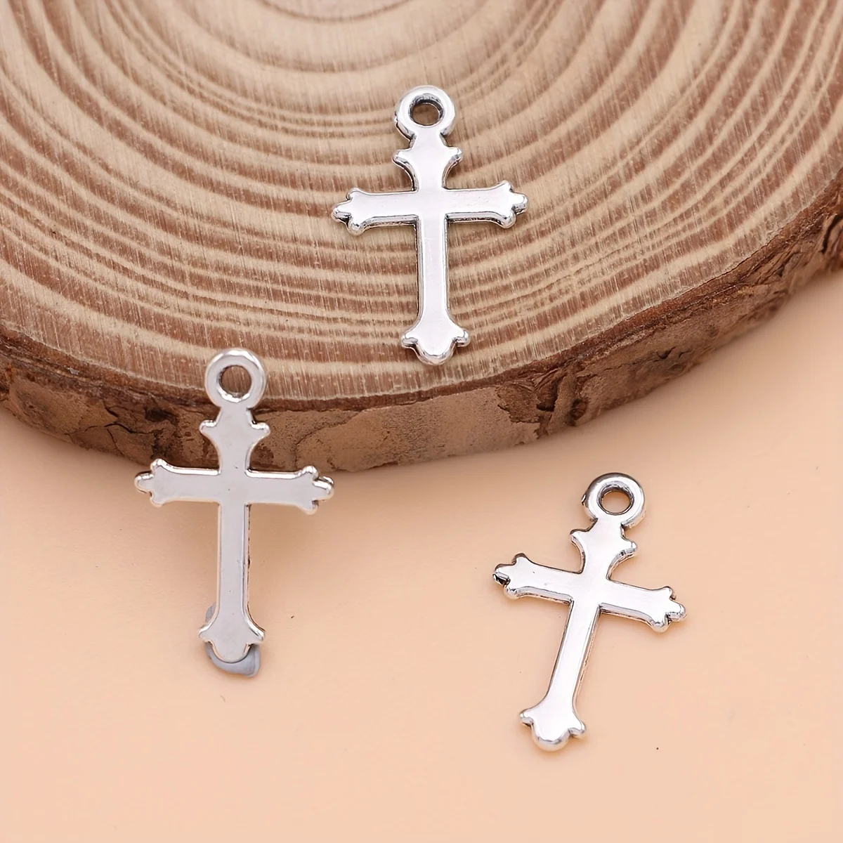 20pcs Silver Plated Cross Charms Pendants for Jewelry Making Bracelet DIY Handmade Necklace Earrings Accessories - Image 3