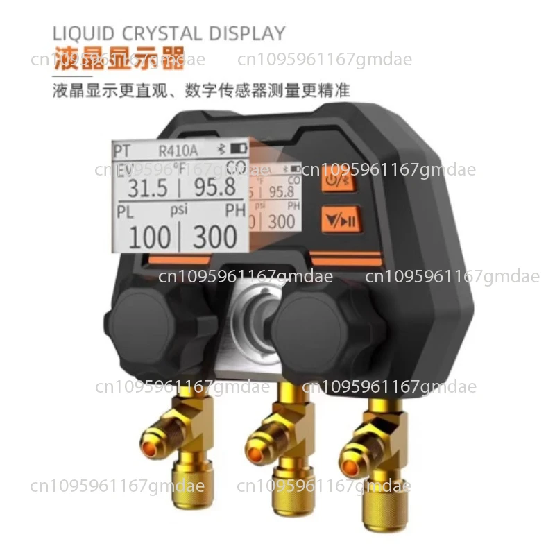 Bluetooth Wireless APP Digital Doppel Meter Ventil Elektronische Digitale Manometer Schnee Kältemittel Fluorid Meter Gruppe DMG4B