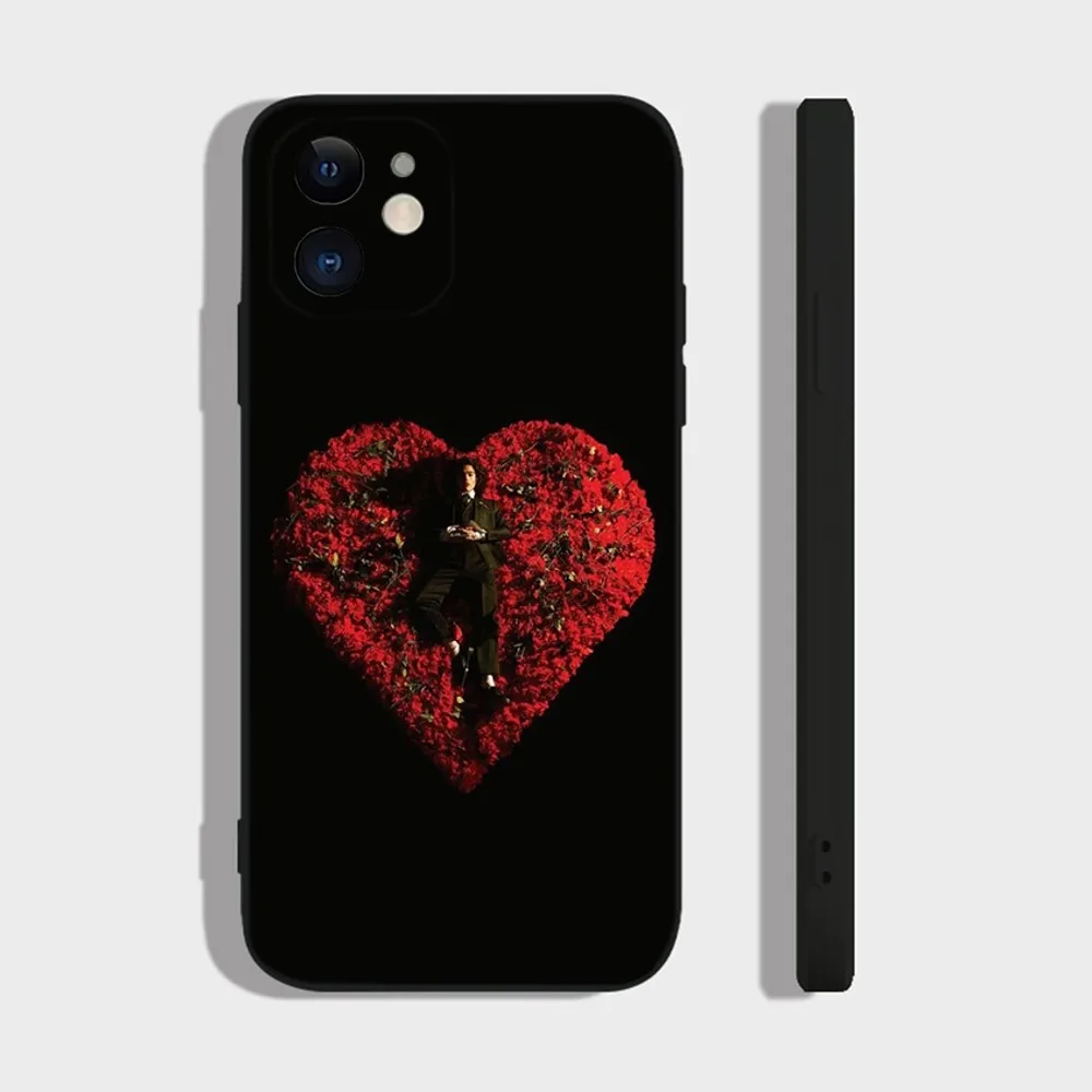Singer C-Conan G-Gray Phone Case For iPhone 14,13,12 Mini 11 Pro XR,X,XS,MAX 6S,7,8 Plus Silicone Cover Soft black image 2