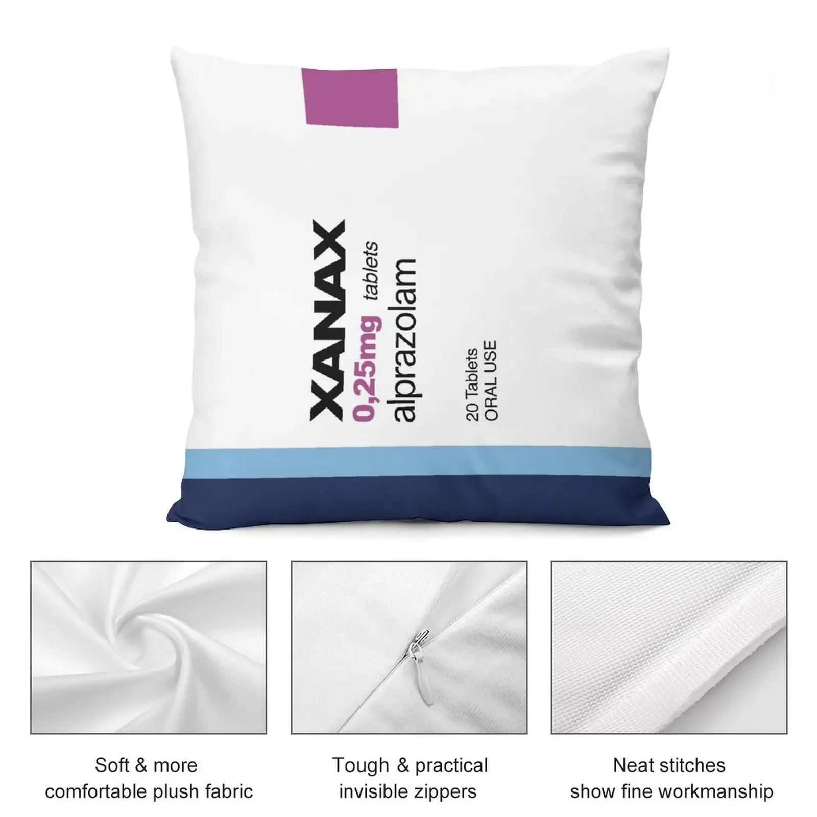 XANAX Throw Pillow pillow pillowcase home decor items Cushion Cover Set Decorative Cushions For Luxury Sofa pillow