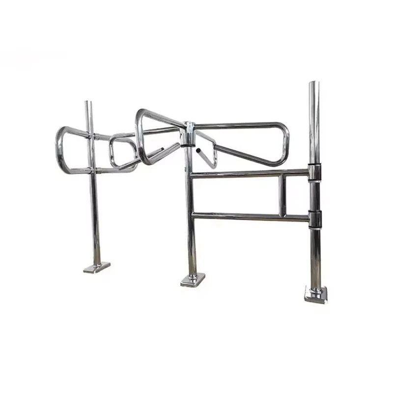 Manual Supermarket Door SS304 Swing Barrier Gate Turnstile for  Supermarket