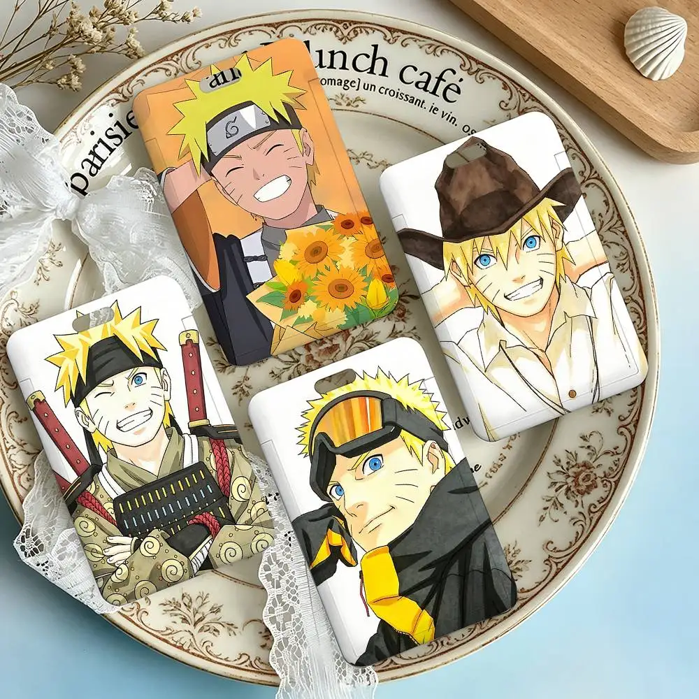 U-Uzumaki Naruto NFC Contactless Sliding Card Sleeve For Student Cards, Bus Cards, ID Cards, And Work Permits