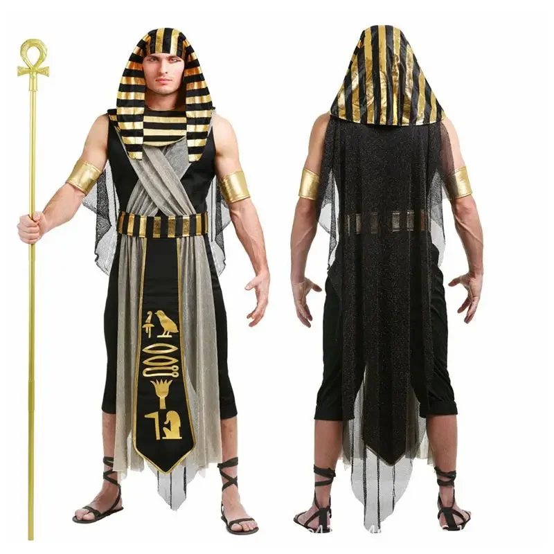 أزياء الفرعون المصري القديم للزوجين الآلهة اليونانية الملكة أزياء الهالوين التأثيرية للاستخدام الخاص ملابس عصرية جديدة