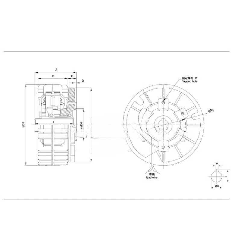 Pkb Type Magnetische Poederrem