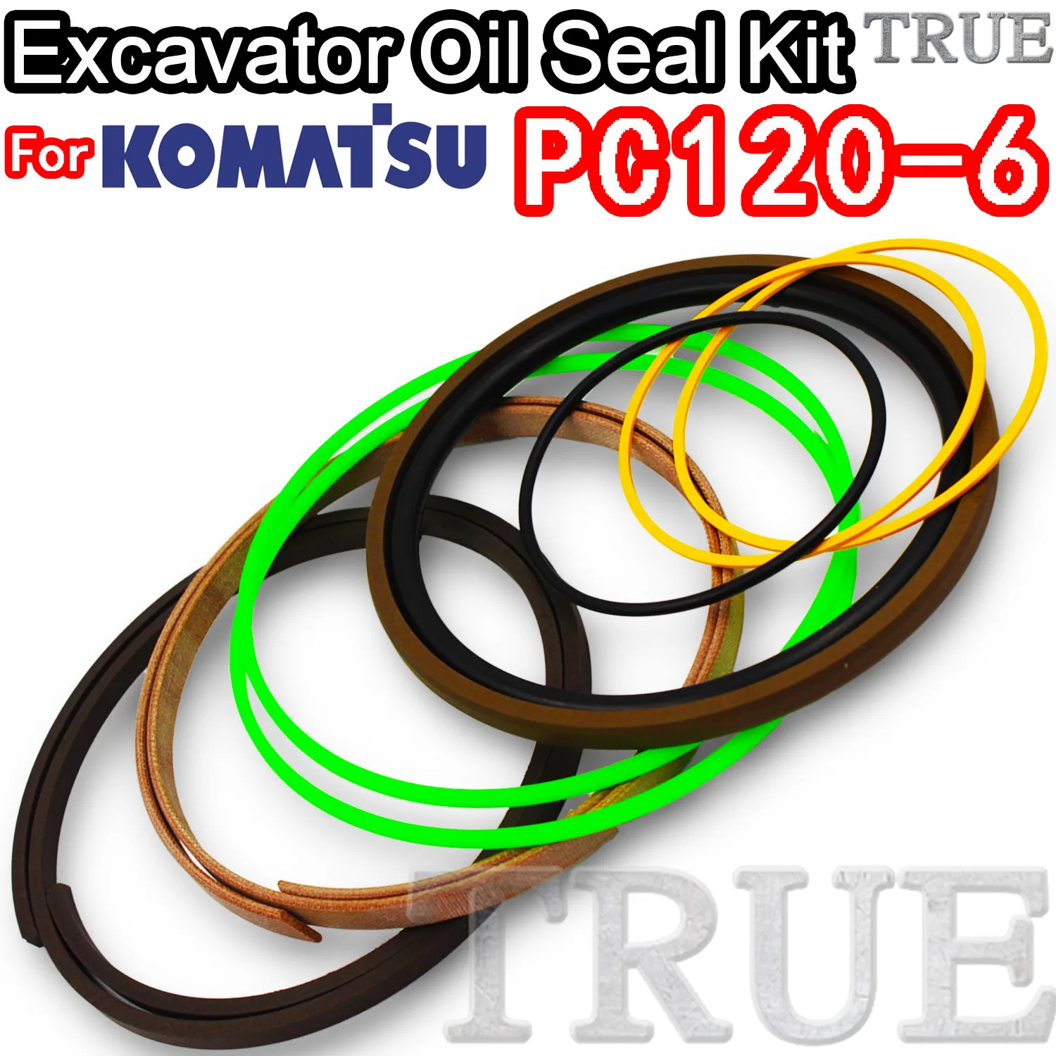 

For KOMATSU PC120-6 Excavator Oil Seals Kit Repair ZENOAH Control Pilot Valve Blade TRAVEL Joystick Engine O-ring Cylinder BOOM