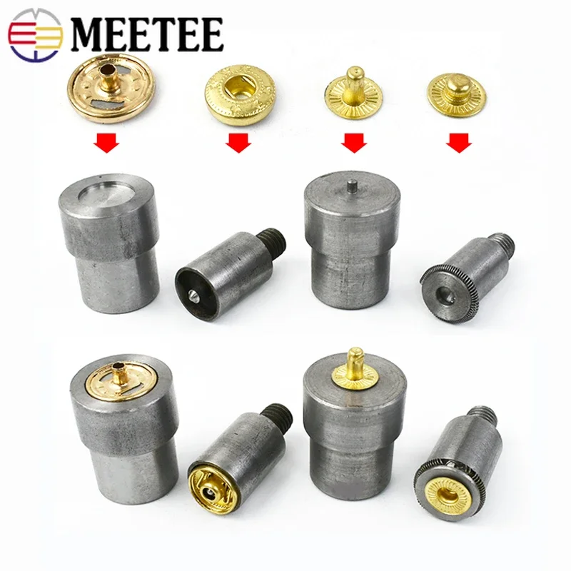 1Set Hand Pressing Machine Tools for 655/633/831# Snap Buttons Replacement Mold Spare Parts Fastener DIY Dies