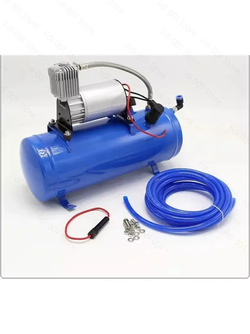 

12V/24V Onboard Air Compressor System, Inflator Air Compressor with 6L Tank, Air Horn Kit For Train Horns