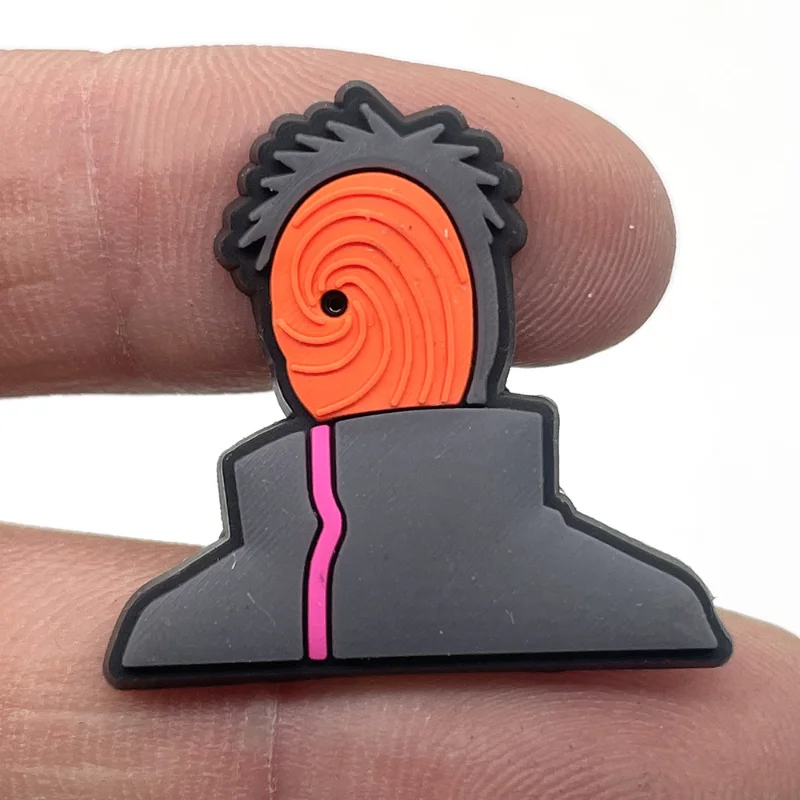 20pcs Anime NARUTO Sasuke Itachi Jiraiya Sharingan Kawaii shoe buckle gift