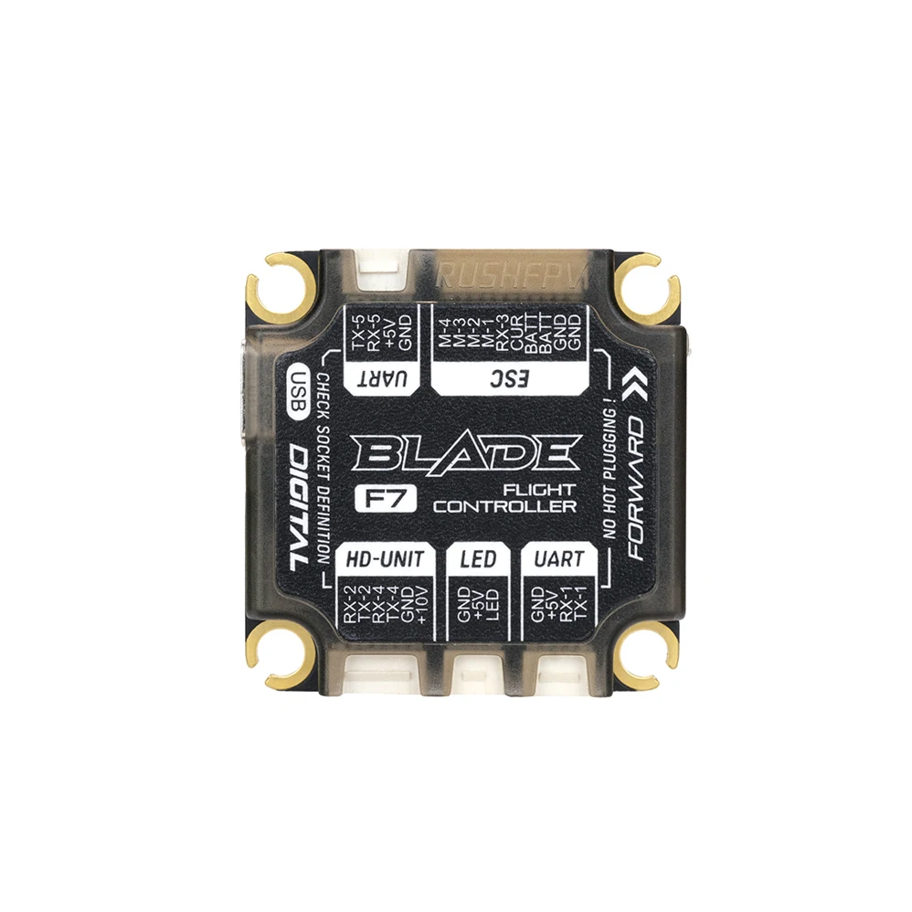 RUSHFPV RUSH BLADE V2 Stack F722 Analog Digital Flight Controller Extreme 60A 128K BLHELI32 4in1 ESC for FPV Drone