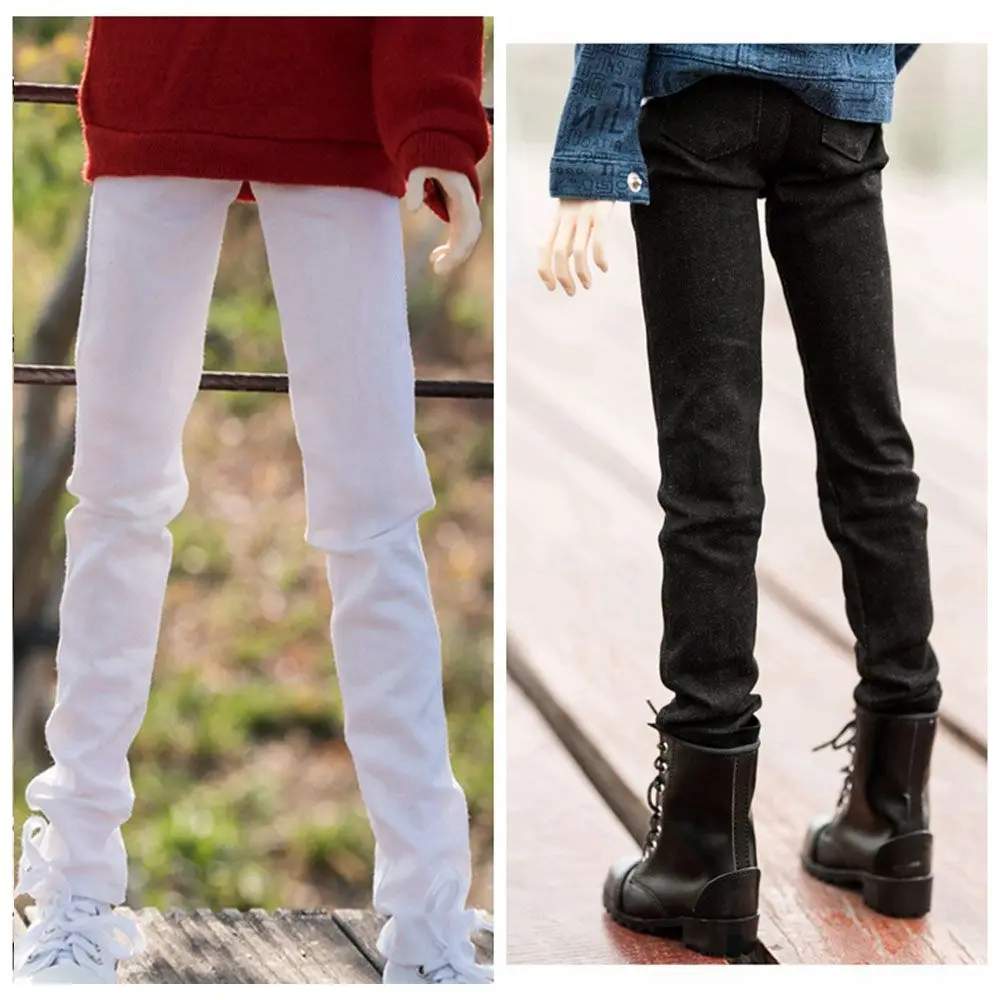 Neue Mode Floral Jeans Leder Hosen Casual Trägt Kleidung Multistyles Hosen für 11,5 "1/6 BJD Puppen Zubehör