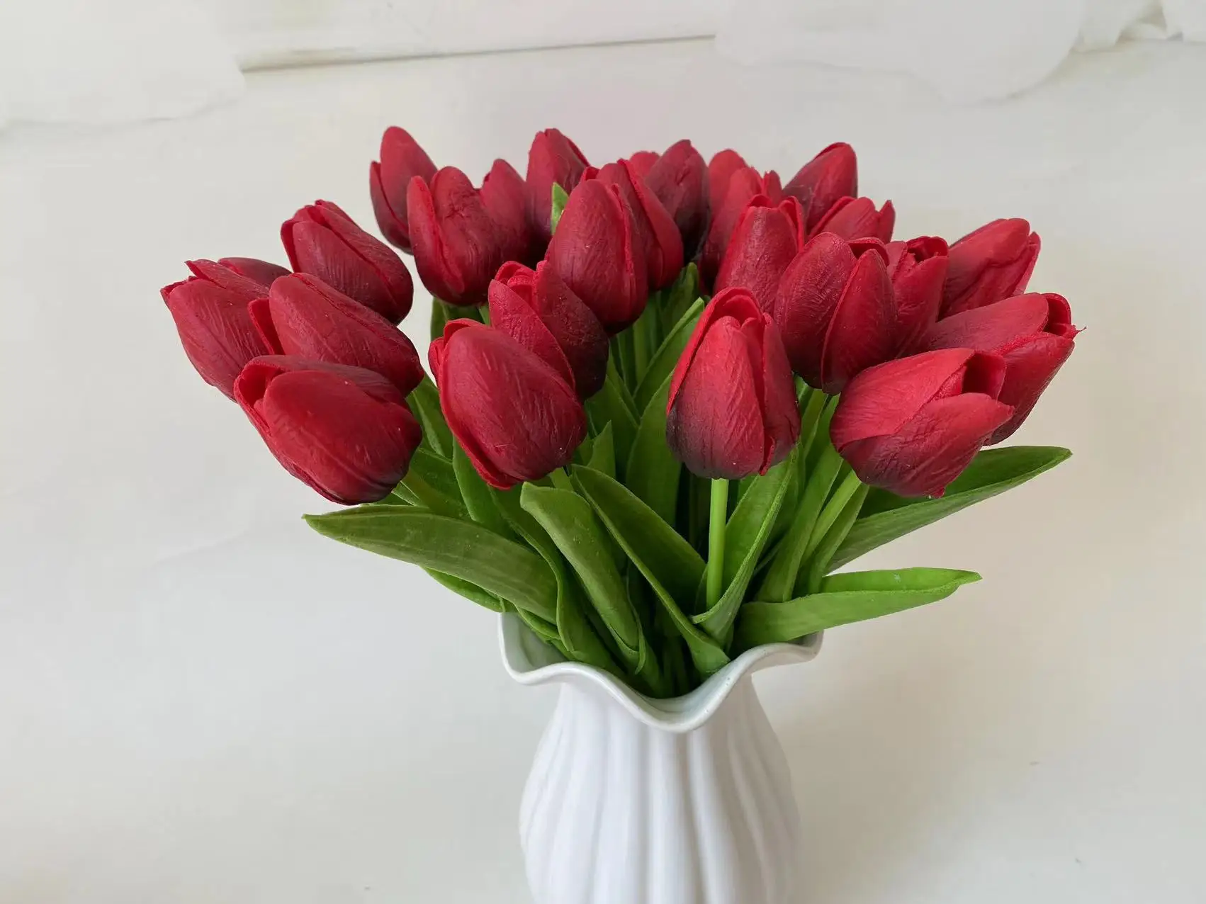 10pcs 35 cm Tulip Flower Wedding decoration home furnishings Artificial Tulip Bouquet PU Fake Flower for Garden Bouquet Decor